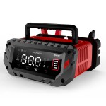 HTRC portátil 30A coche motocicleta cargador de batería 12V 24V automático para plomo ácido arranque parada y reparación DIY para camión